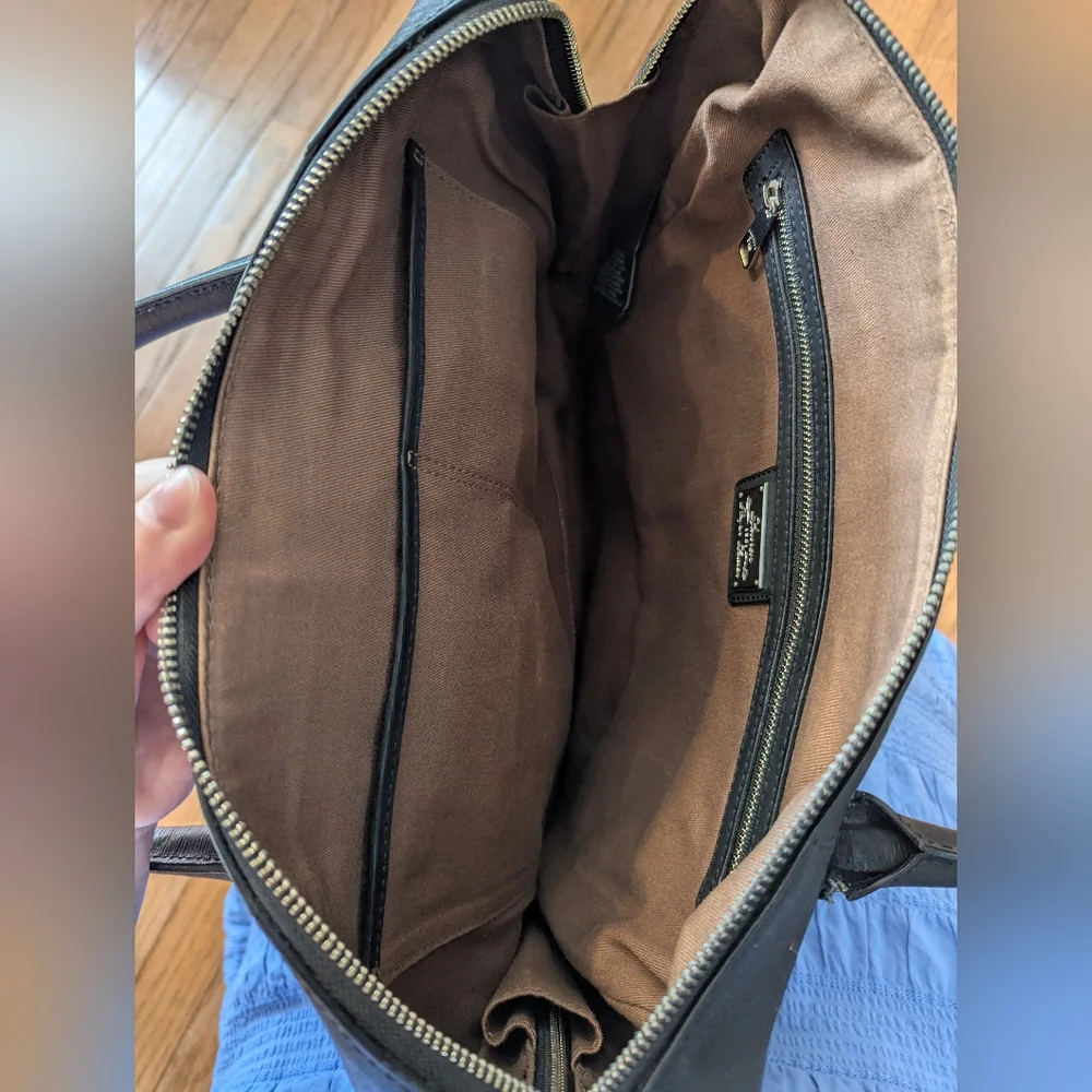 Vintage Ralph Lauren Black Leather Women's Bag